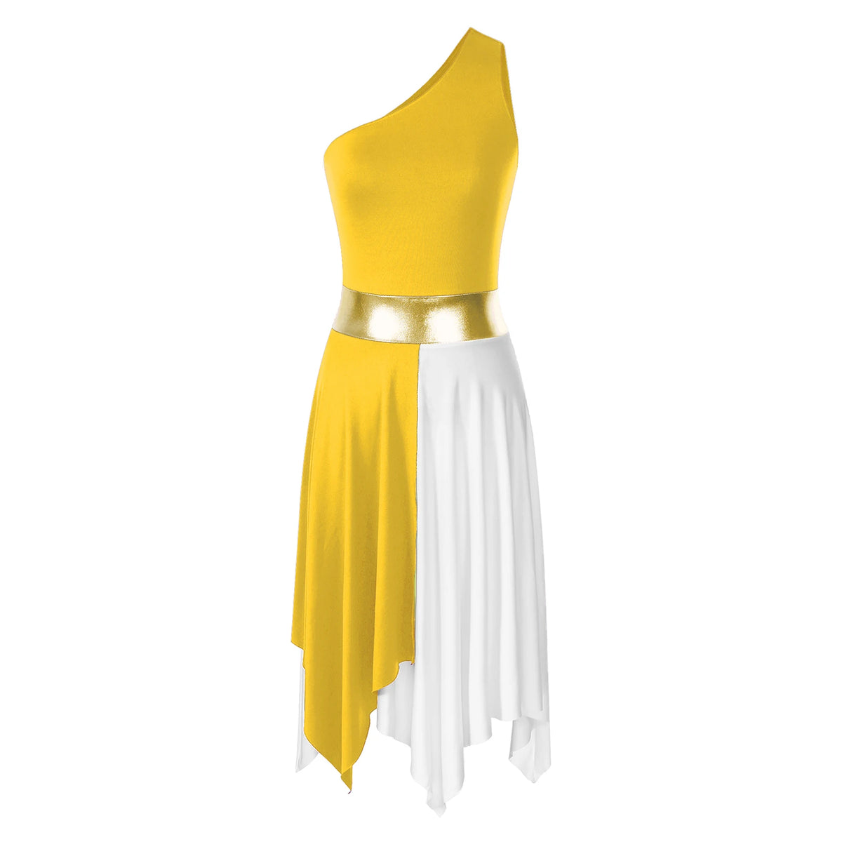 Women's praise dance long dress with split