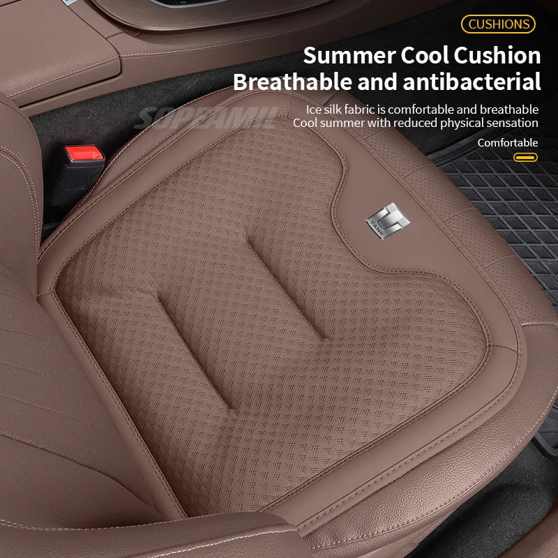Car Cushion Cover Breathable Ice Silk Seat Protector Pad For GWM WEY TANK 300 TANK 400 TANK 500 TANK 700 2023-2026 Accessories