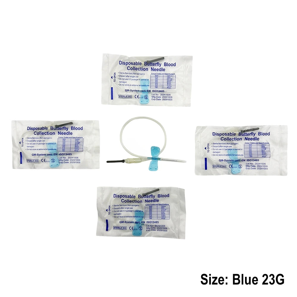 50-100PCS Disposable Double Wing Butterfly Blood Collection Needles for Cats Dogs Animal Care Pet Care Room Animal