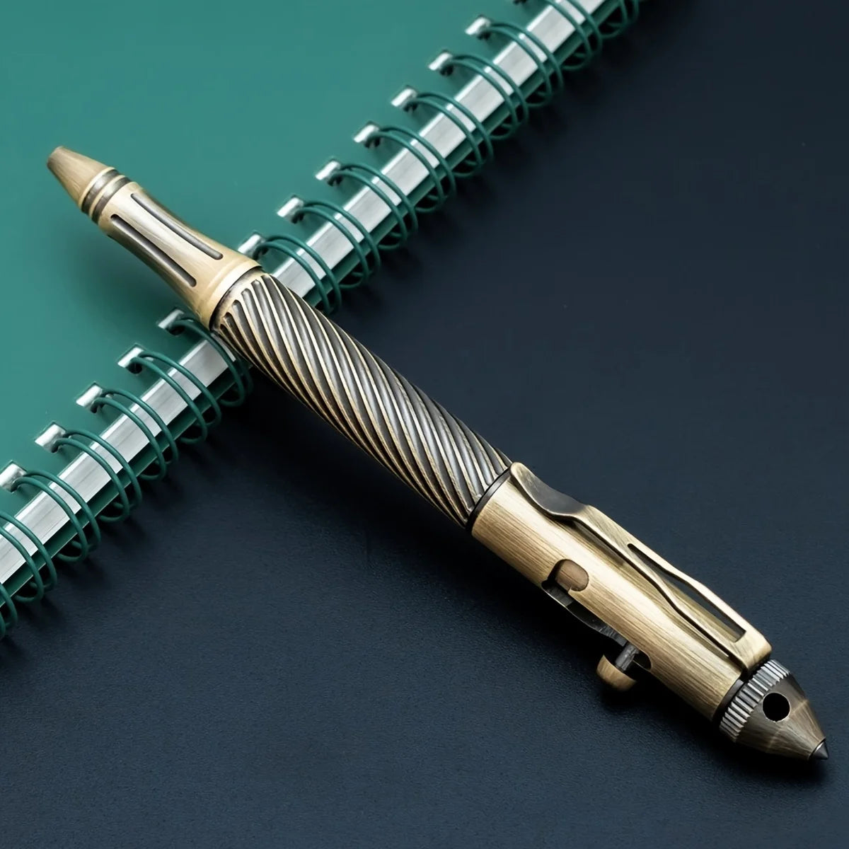 Elegant Brass Ballpoint Pen with Tungsten Steel Nib