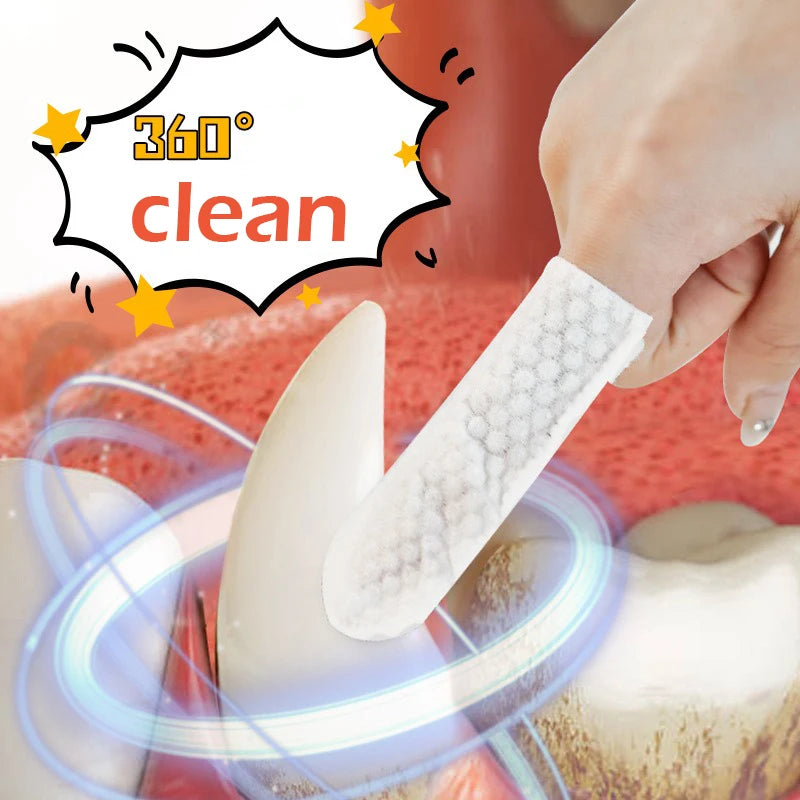 Disposable Pet Finger Toothbrush Wipes - Dog & Cat Oral Care – photo 3