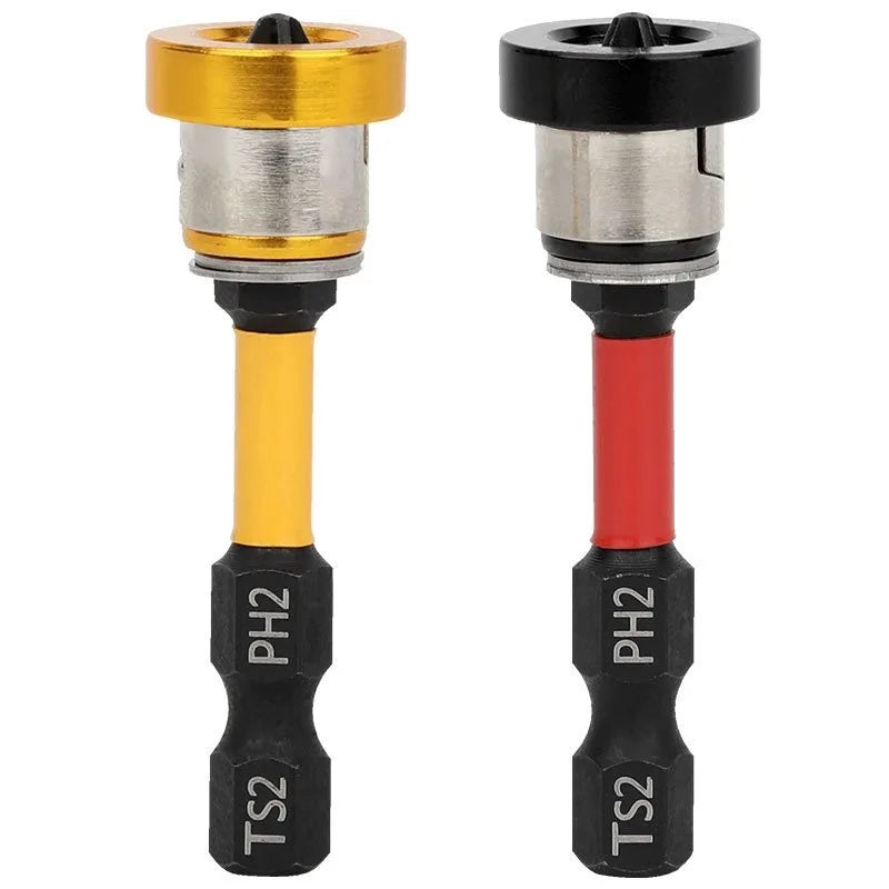 1/10pcs Magnetic PH2 Hex Shank Plasterboard Screwdriver Bit Positioning Batch Head Drywall Locating Screw Bits Drilling Tools