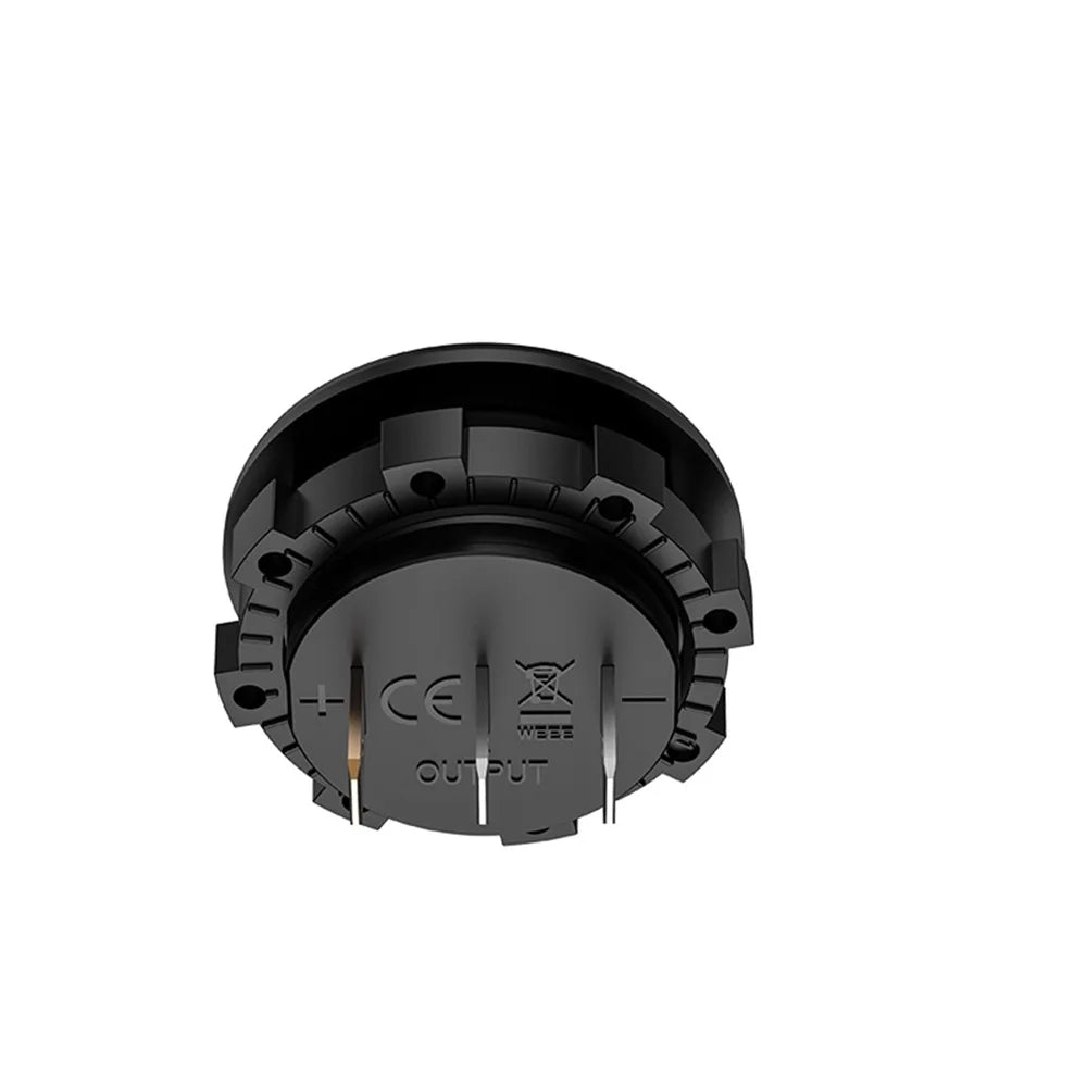 DC 5-48V Car Motorcycle Voltmeter Ammeter Mini Digital Waterproof LED Panel Tester Display Round Volt Meter Gauge For 12V Truck