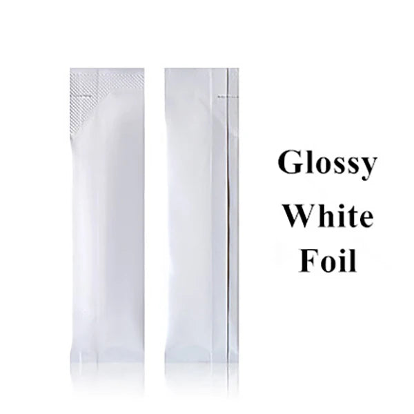 50PCS Open Top Aluminum Foil Bags Coffee Fruit Dried Milk Sugar Honey Powder Disposable Heat Sealing Rectangular Package Pouches