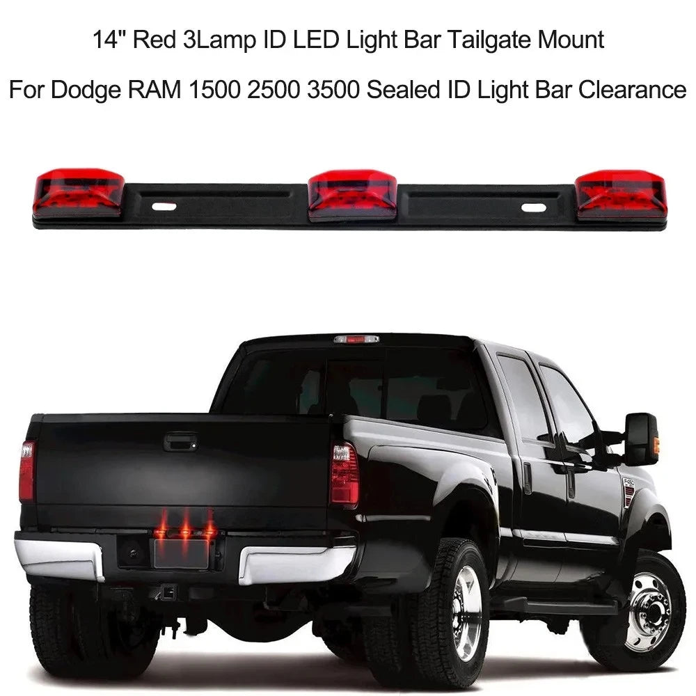 14" Red LED Identification Light Bar - Dodge RAM 1500/2500/3500