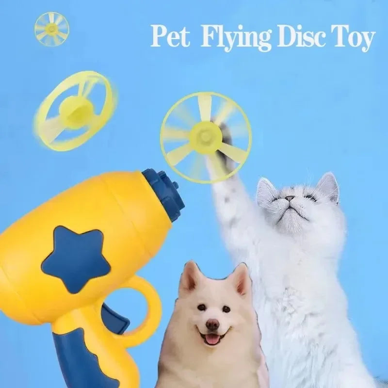 Cat Flying Disc Launcher - Interactive Training Chase Toy – photo 2