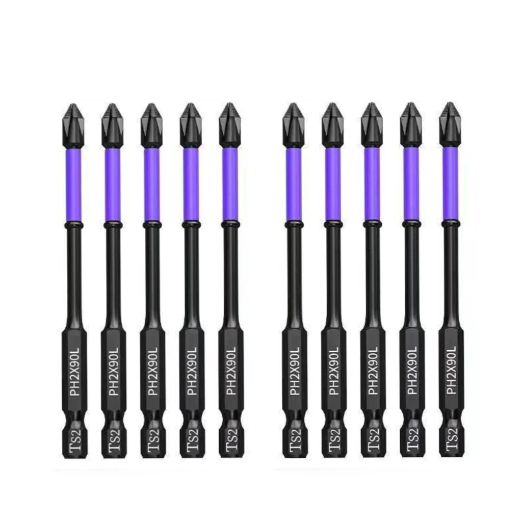 PH2 Impact Driver Bit Set 5-60PCS – Magnetic Cross Screwdriver Alloy Steel Non-Slip Drill Bits