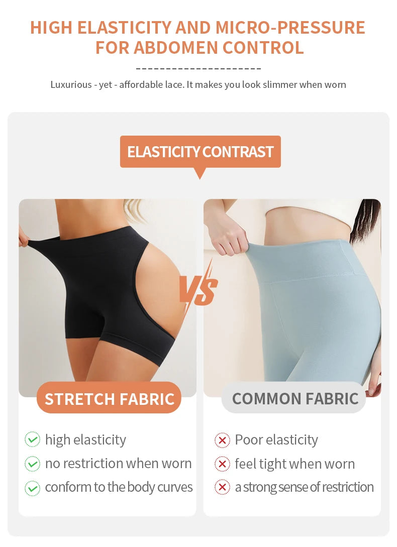Women Hip Enhancer Body Shaper Shorts Show Buttocks Butt Lifter Underwear Tummy Control Shapewear Brief Belly Slimming Panties
