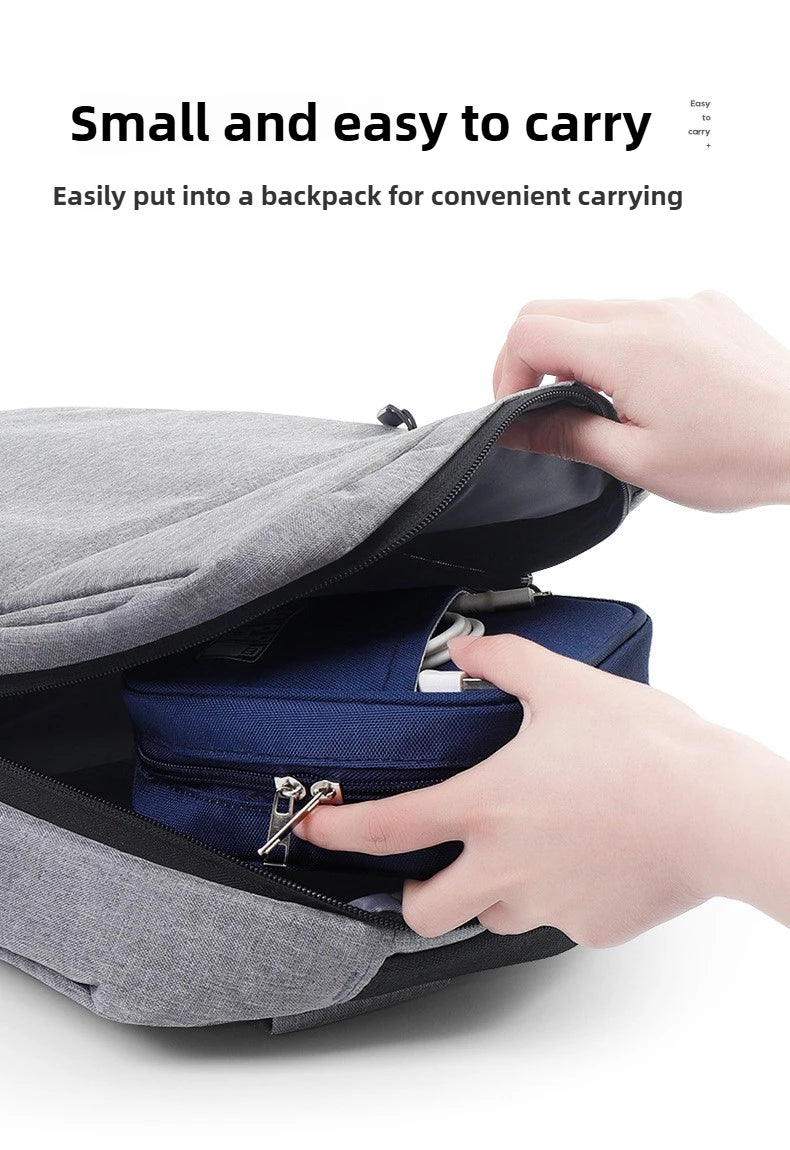 New Portable Data Cable Organizer Bag Water-proof USB Power Bank Earphone Storage Case Travel Digital Accessories Pouch
