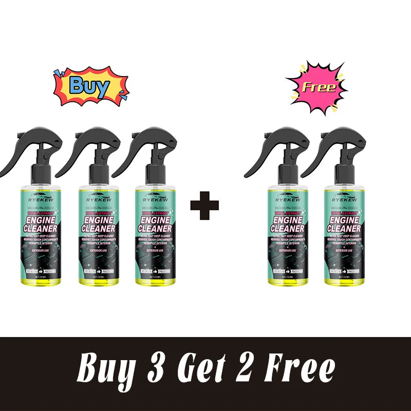 Car Engine Bay Cleaner — Waterless Oil and Grease Remover Spray