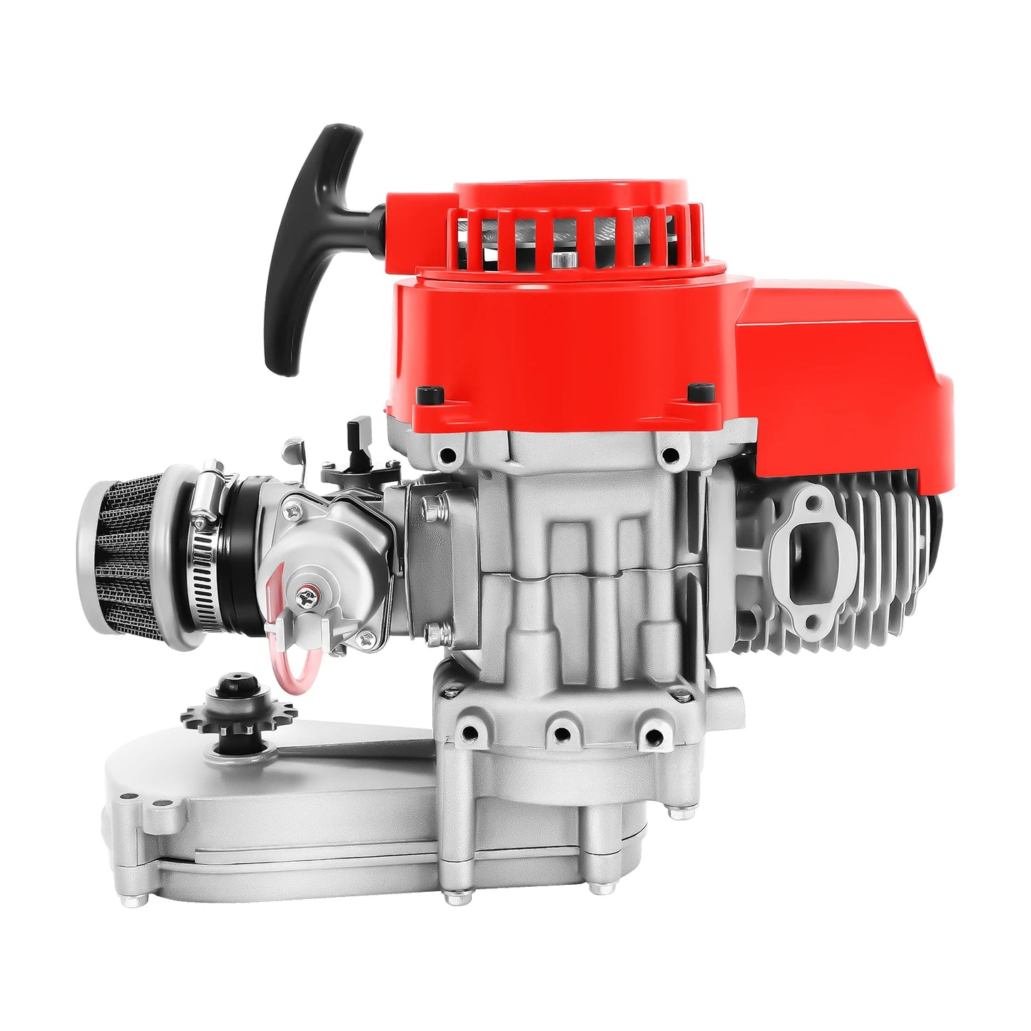 2 Stroke Racing Engine Motor, 49cc 47cc 50cc For Pocket Bike, Mini Dirt Bike, ATV or Scooter, Pull Start, Single cylinder