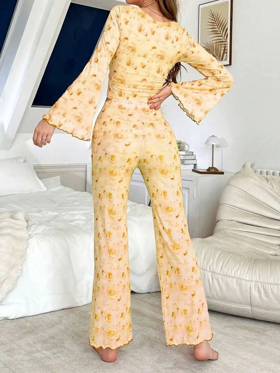 Women's pyjama set, sleep shirt and pants — view 6 of 26