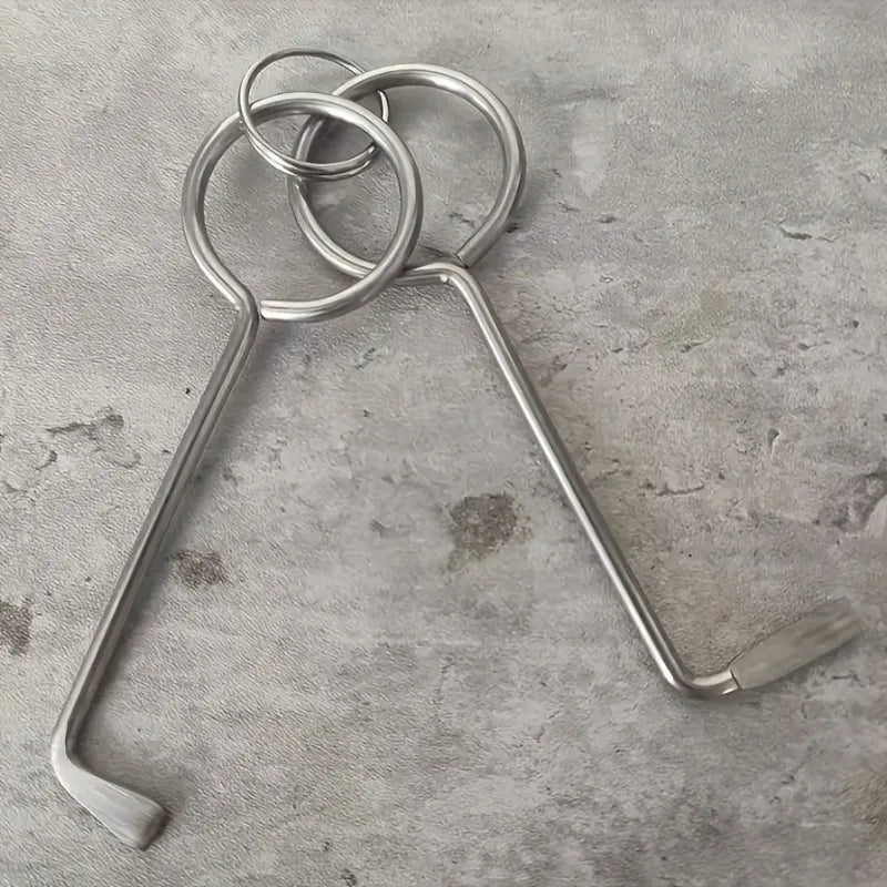 Portable Tool for Unlocking Doors Featuring A Universal Torque Wrench Suitable Outdoor Use Opening Doors When Keys Are Forgotten