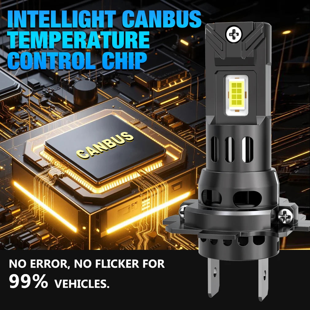 XSTORM H7 LED Lights Bulbs 150W 60000LM H1 LED Headlights Canbus H4 LED Headlights Car Turbo Lamps  6000K 12V Automobile ﻿ ﻿