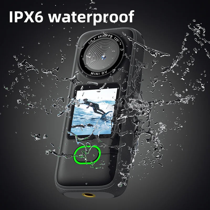 4K Waterproof Touchscreen Action Camera with Stabilization