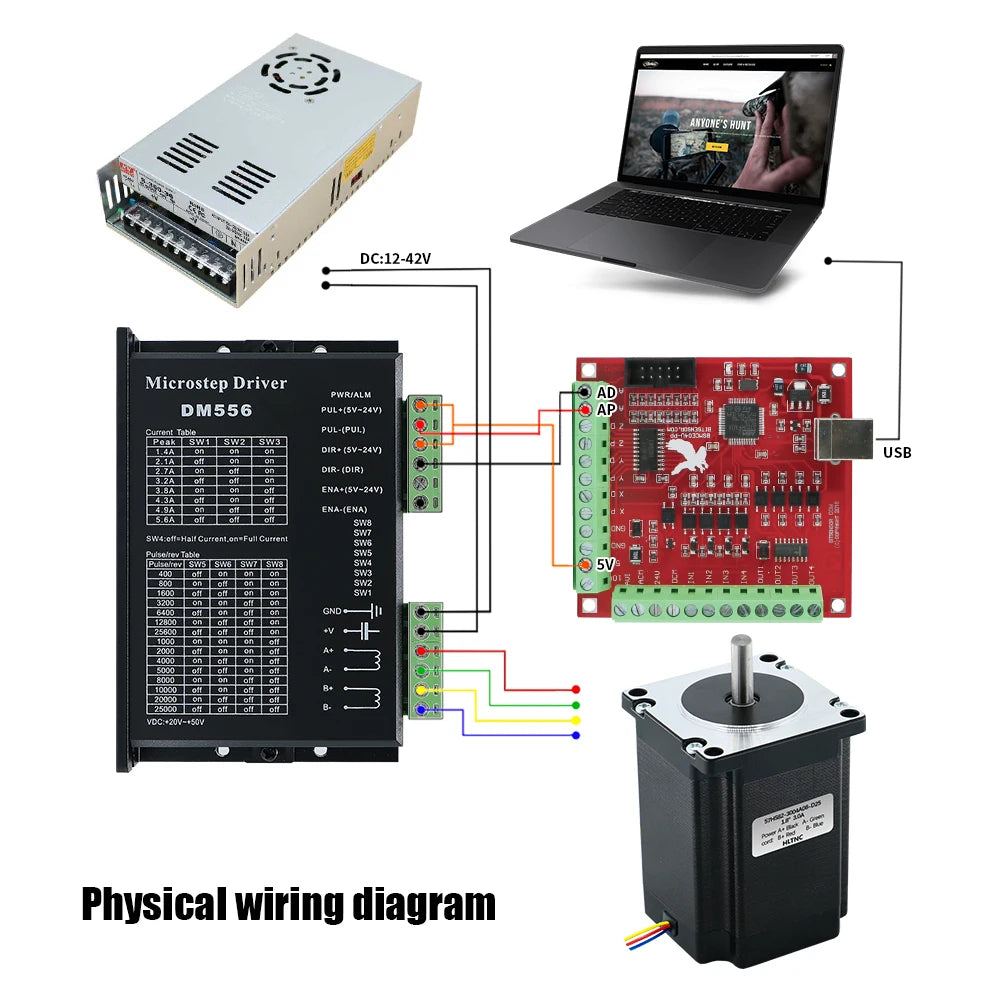 Nema 23  Stepper Motor 1.2N.m 57HS56mm 171ozin Dual Axle 6.35/8mm Single Axle 6.35mm/8mm Current 3.0A For CNC Router 3D Printer