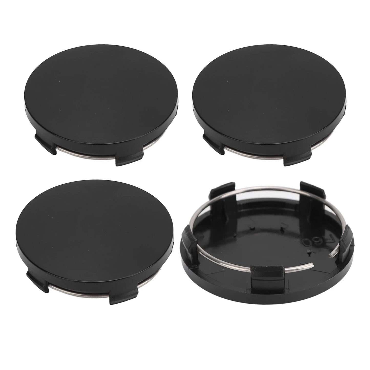 4PCS 60mm Car Wheel Center Hub Cap with Iron Ring Stylish Wheel Tyre Center Rim Hub Cover Universal for Vehicle new