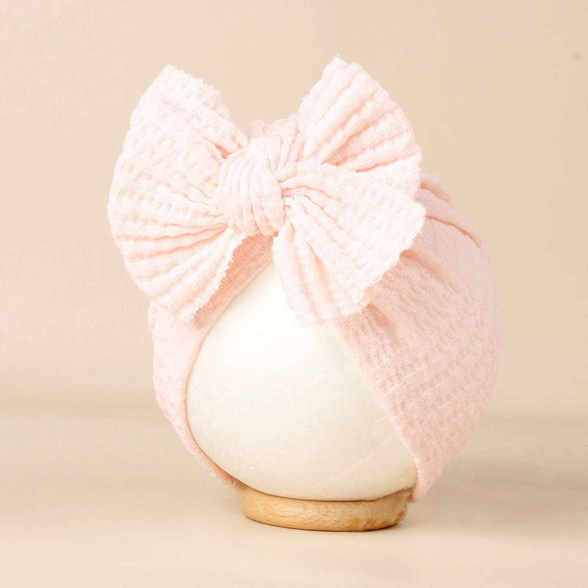 Baby Girl Bow Knit Turban Hat - Soft Newborn Beanie - photo 6