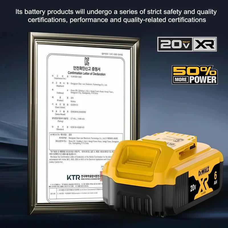 New Dewalt 60V 9.0Ah Battery Compatible with DCB200 DCB204 DCB205 DCF880 DCF885 Impact Drivers.
