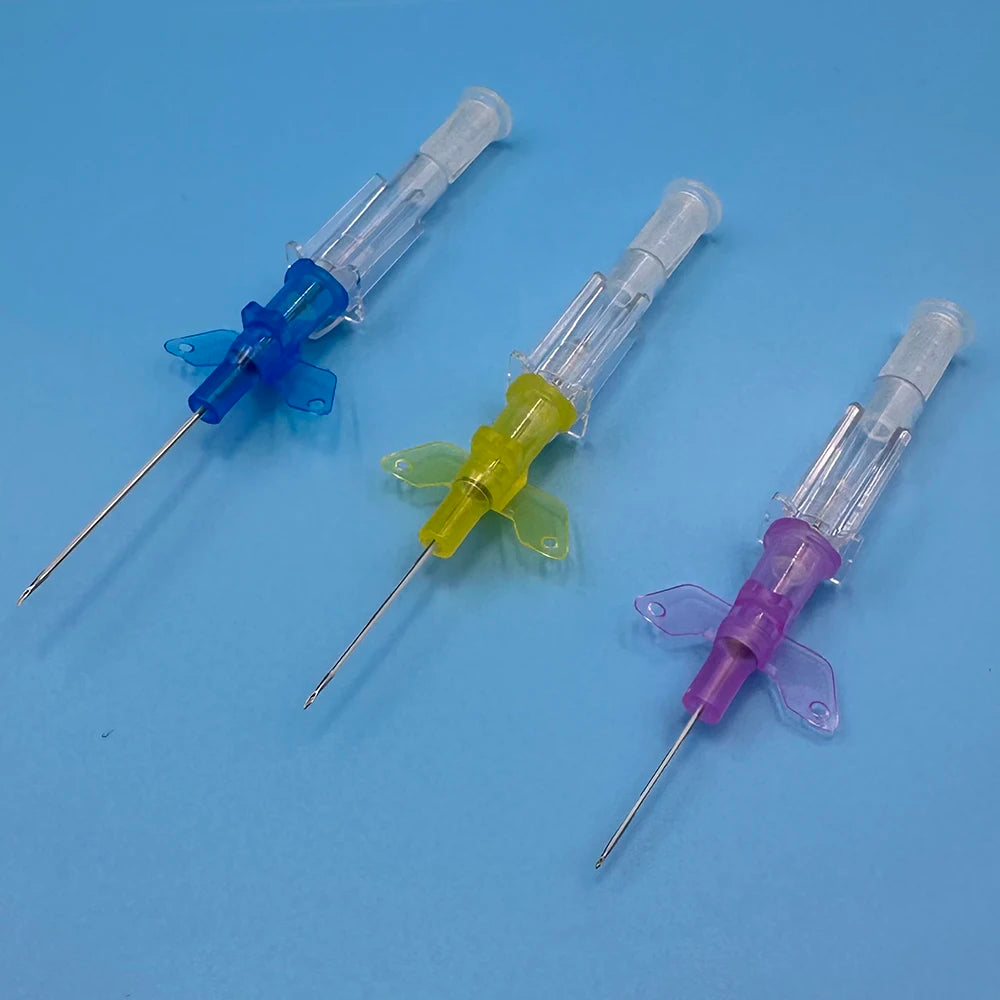 10pcs Disposable Dog Cat I. V. Cannula Animal Catheter Pet Catheters with Heparin Cap 22G 24G 26G Veterinary Tools