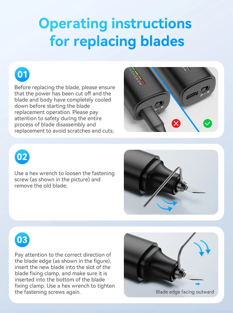 Awgem KH1 Handheld Ultrasonic Cutter Ultrasonic cutting knife DIY Electric Carving Tool for Plastic/Resin/3D Printing/Textile