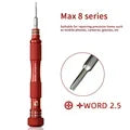 MECHANIC MAX8 Non-slip Screwdriver 0.8 Torx 0.6 Y-Type 1.2 1.5 Phillips 2.5 T2 for Mobile phone camera Repair Disassemble Tool