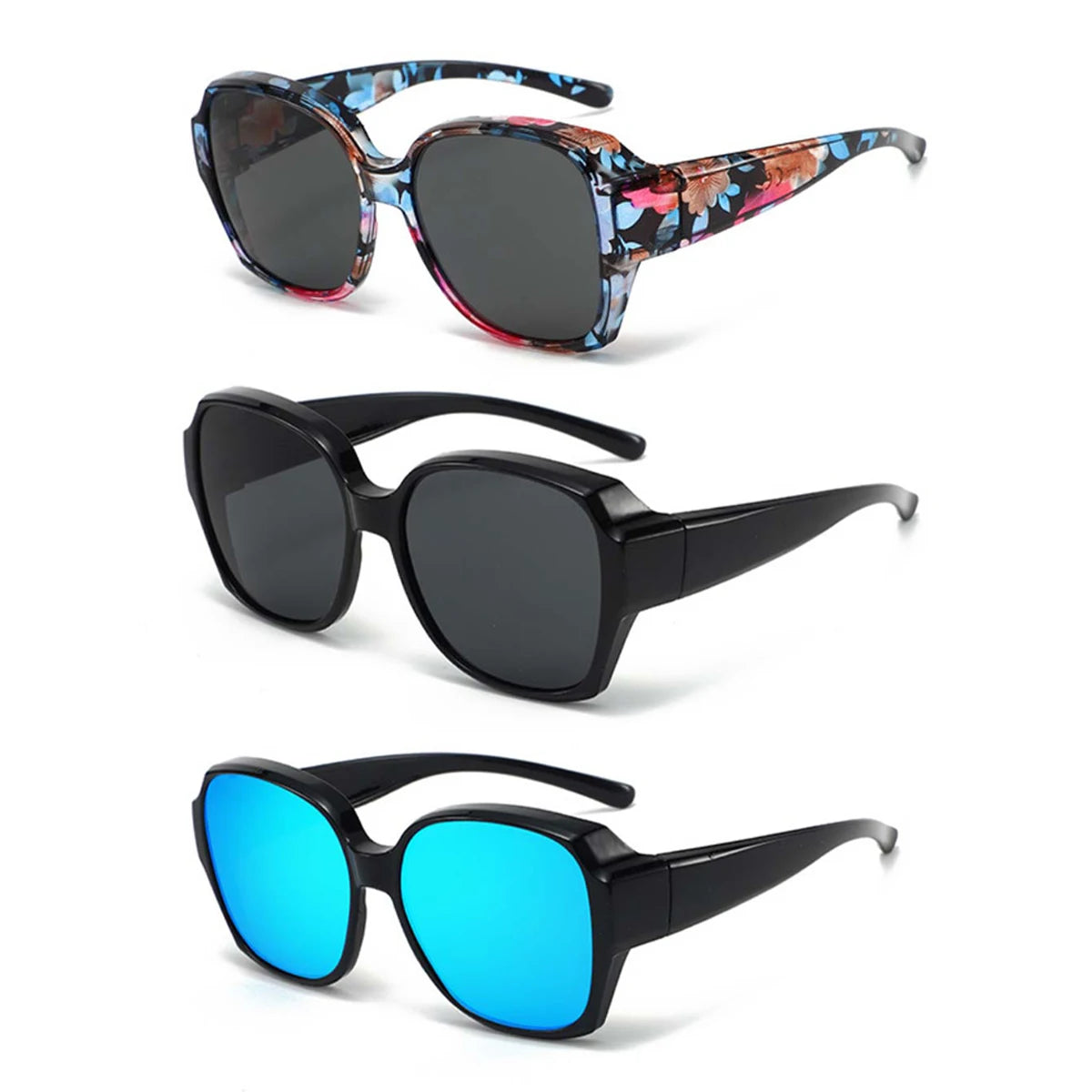Fit-Over Sunglasses — Wrap-Around UV400 for Prescription Glasses