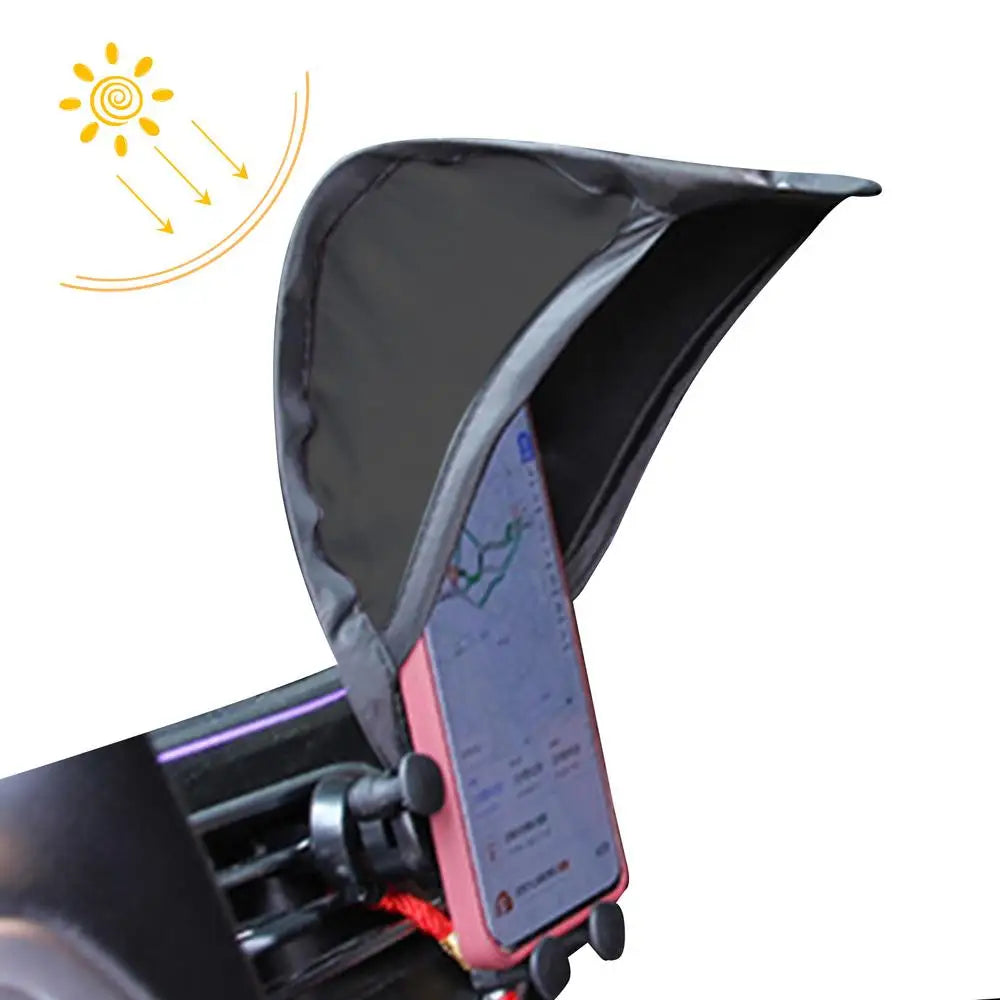 Cell Phone Umbrella Sun Shade Sun Shade For Phone Mobile Phone Holder Glare Blocking Sun Shade For Phone For Car Motorcycle Bike