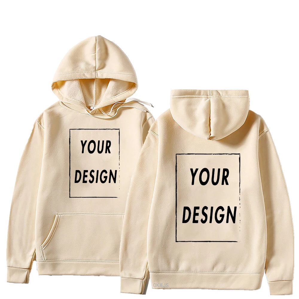 Custom Print Hoodie, Add Your Own Photo or Logo
