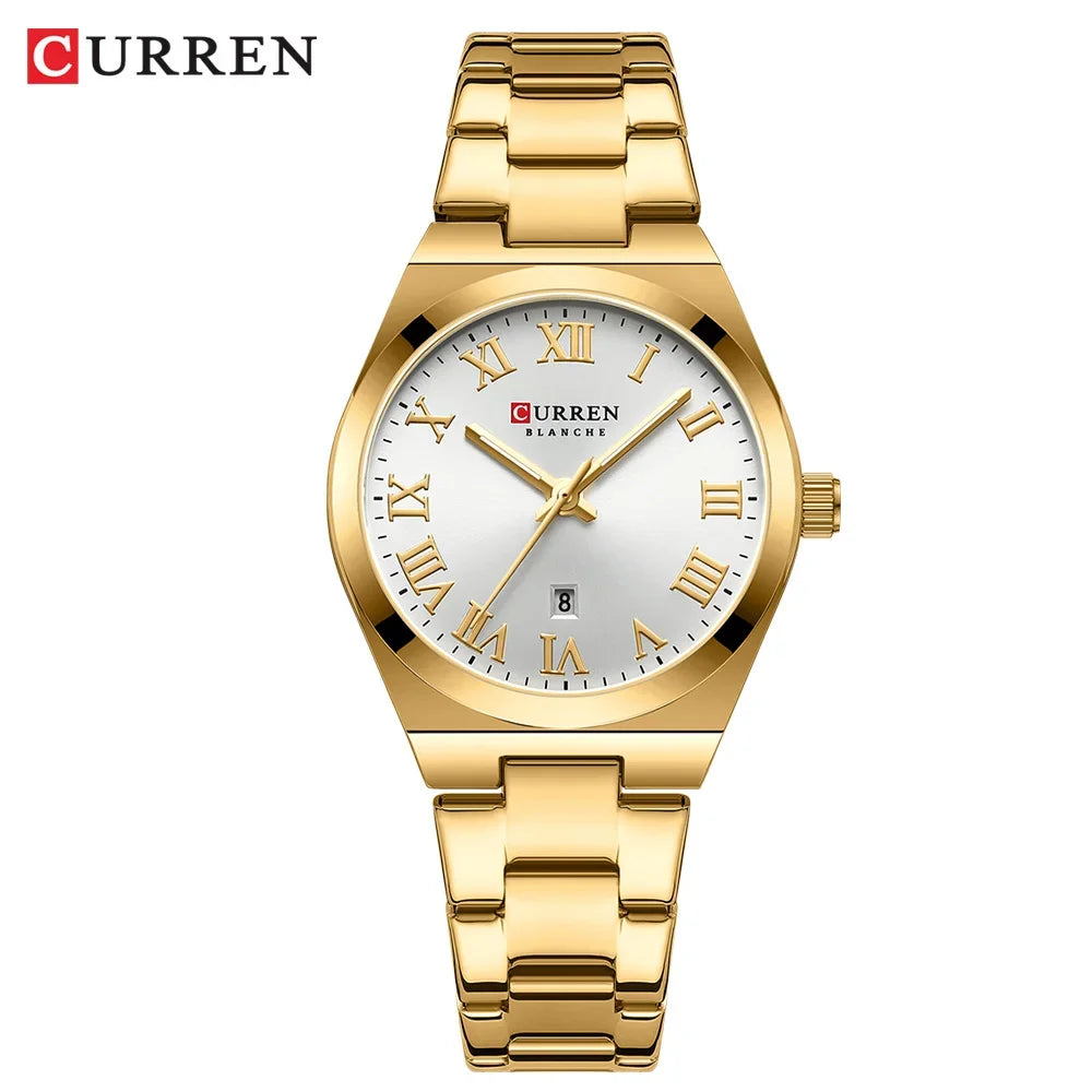 Stylish Waterproof Women’s Stainless Steel Bracelet Watch