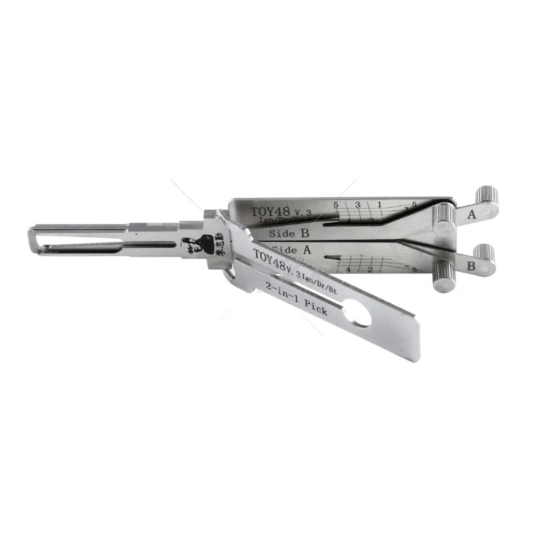 Original Lishi 2-in-1 HU66 HU100 HON66 HU100R HU92 HY22 TOY2 TOY48 HU101 HU162T-8 lishi Pick Tool  Door opening tool Stainless s