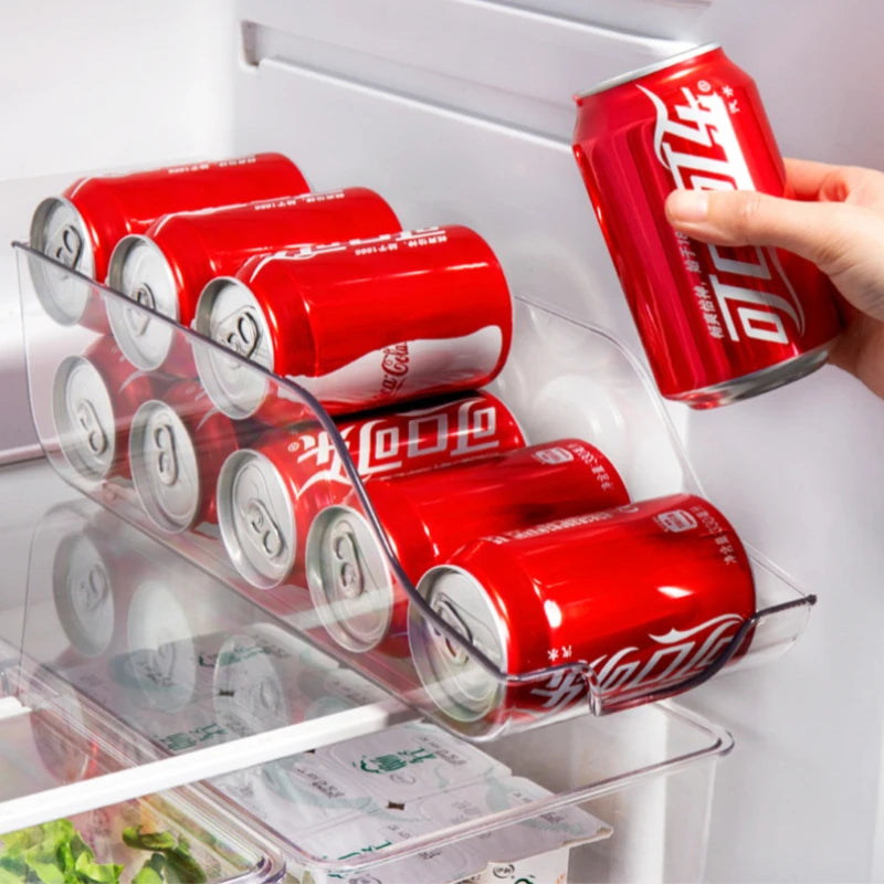 Fridge Soda Can Dispenser - Stackable Refrigerator Storage Bin - photo 4