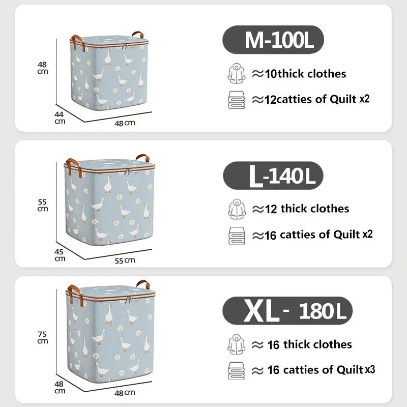 1Pc Pouch Storage Bag Waterproof Material High-Capacity Used To Store Daily Necessities Foldable  ﻿