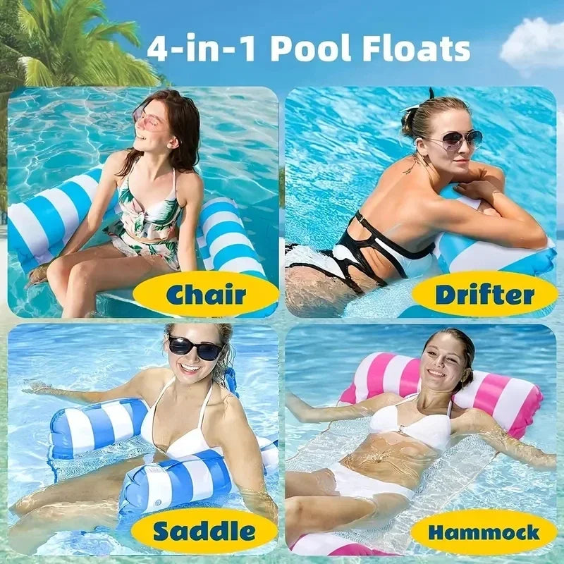 Inflatable Pool Float Hammock for Adults — Poolside Lounging Water Toy
