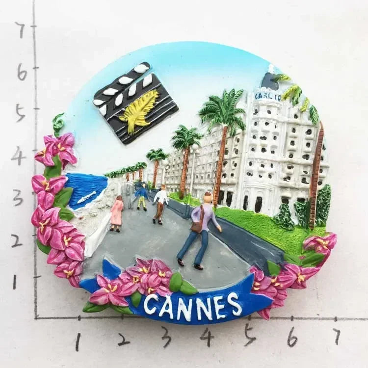 France  Paris Fridge Magnet Souvenir Carcassonne Cannes Imanes Para Riviera Arch of Triumph NICE Magnetic Stickers Home Decor