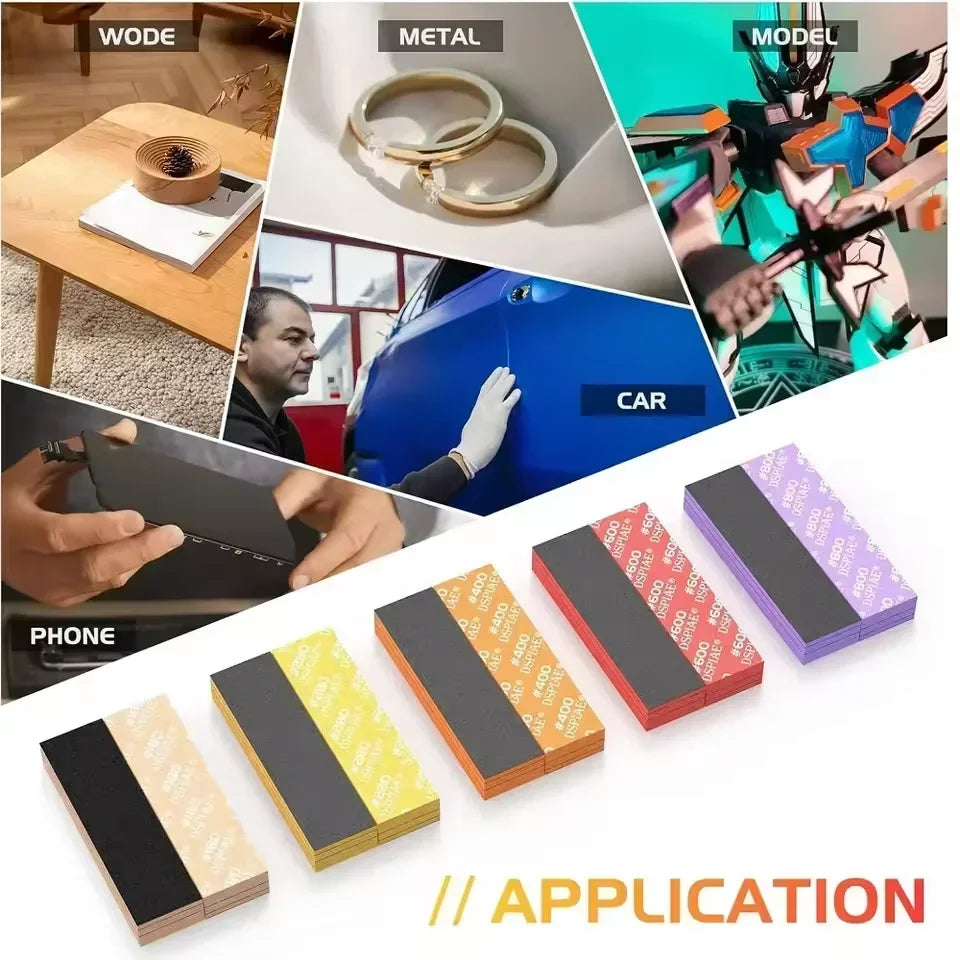 DSPIAE Sponge Sandpaper SS-S01 SS-S02 For Gundam Model Making Sanding Tool #180~#2500 Sanding Equipment For Modeler DIY Hobby