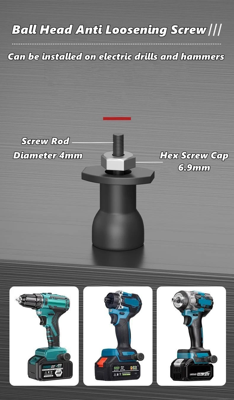 High-Hardness Self-Locking Drill Holder with Belt Clip Quick Release Power Tool Waist Holster Thickened Portable Storage