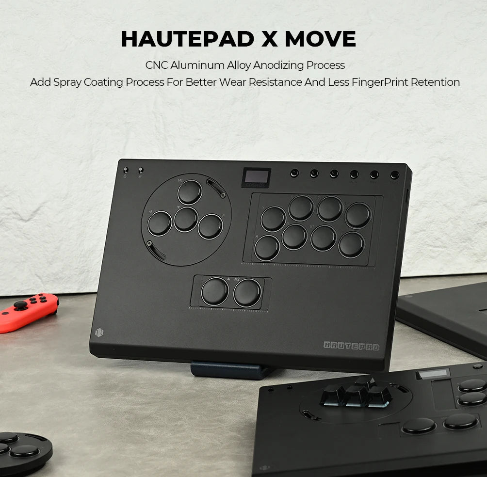 Haute42 X-Move Aluminium Alloy Hitbox Leverless Controller Stickless Fightstick For PC/PS4/PS5 Arcade Game Controller Joystick