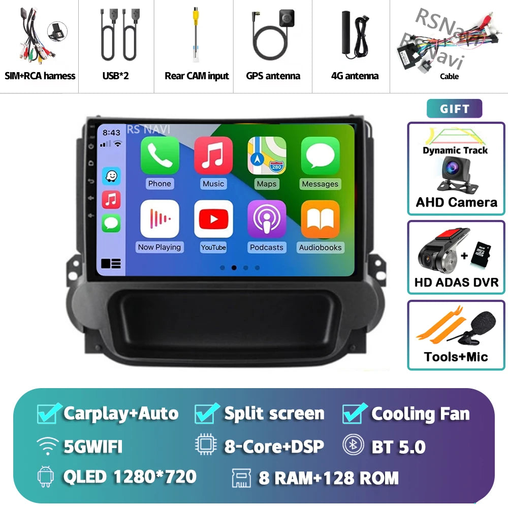 Android 16 Carplay Auto Car Radio Multimedia Player For Chevrolet Malibu 2012-2015 Autoradio DSP GPS Stereo WIFI 2din 16G-512G