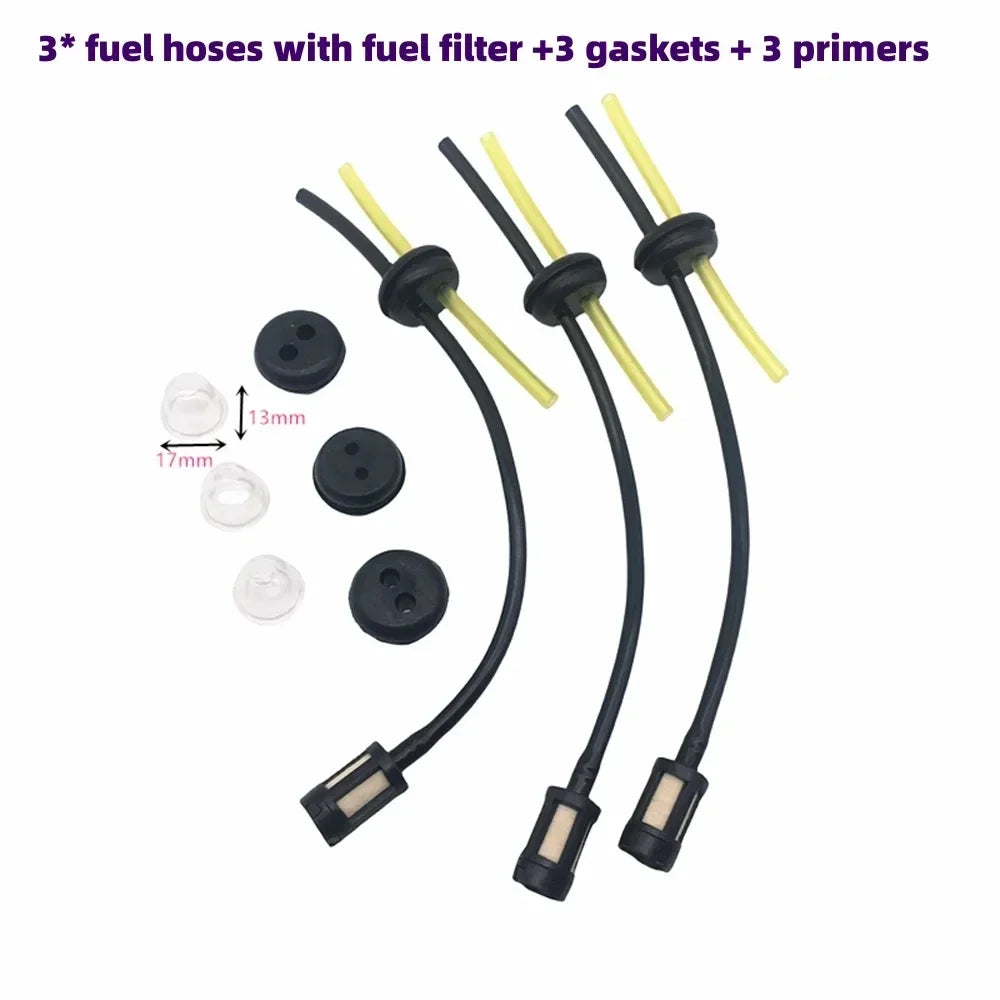 15mm Carburetor Kit For Brushcutter 43cc 49cc 52cc Brush Cutter with Seal Hose Spark Plug Petrol Filter Replacement Parts 40-5