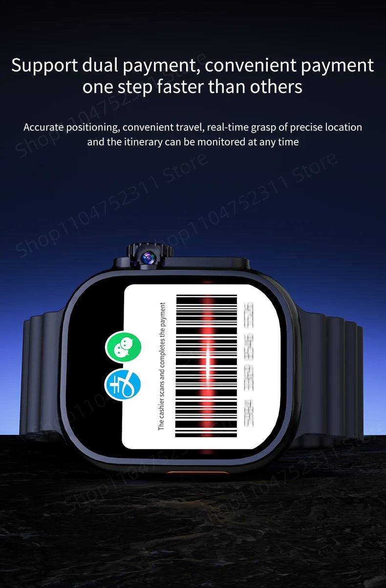 S10 Ultra 3 MAX Smartwatch — 4G/5G LTE, Rotating Camera, GPS & NFC