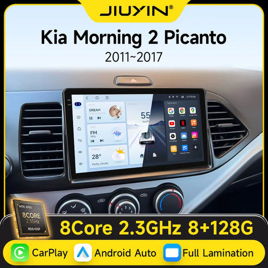 Car Stereo with Apple CarPlay & Android Auto, Compatible with KIA Morning Picanto