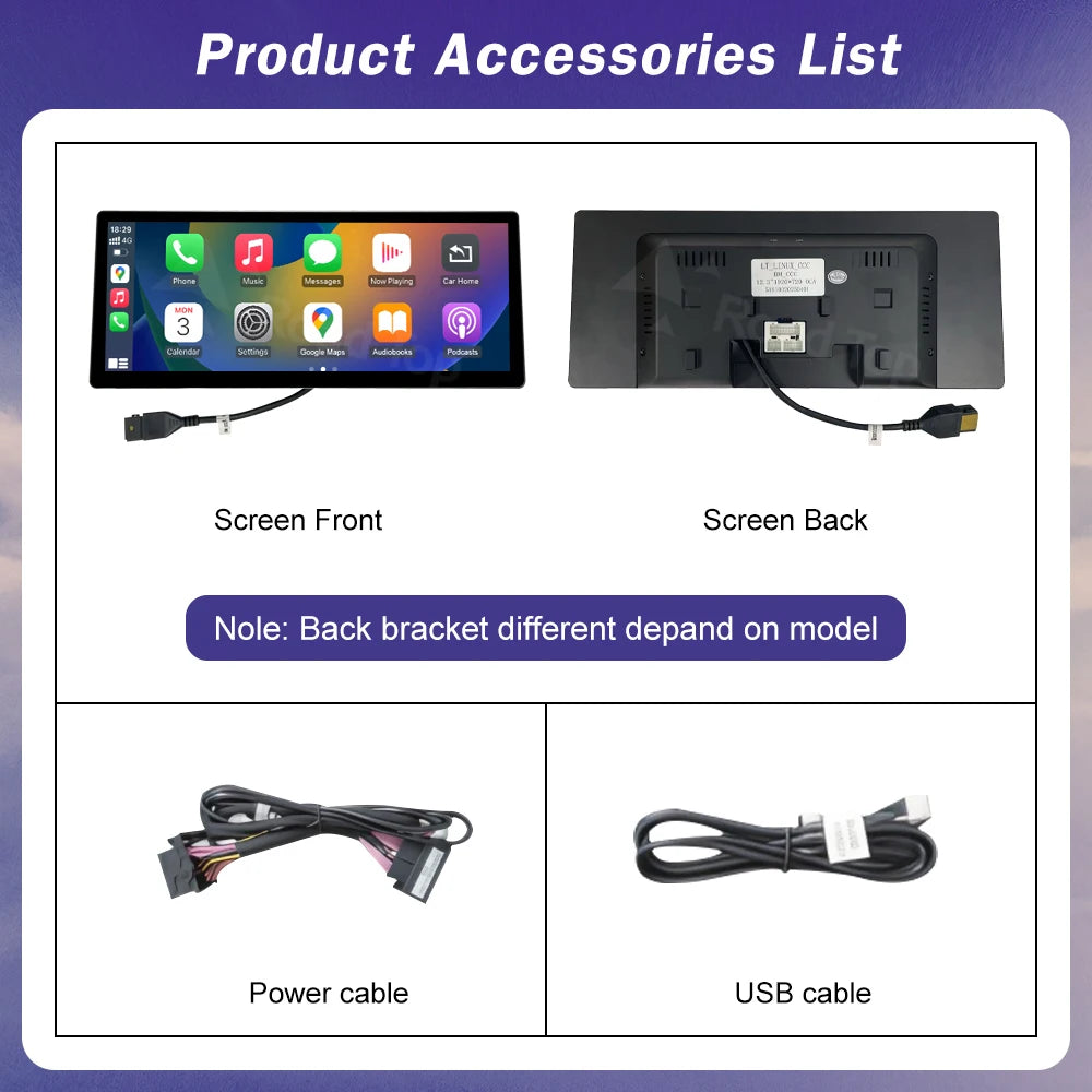 12.3Inch Ultra Thin Multimedia Touch Screen For BMW 5 Series F10 F11 CIC NBT EVO System Wireless Carplay Android Auto Car Radio