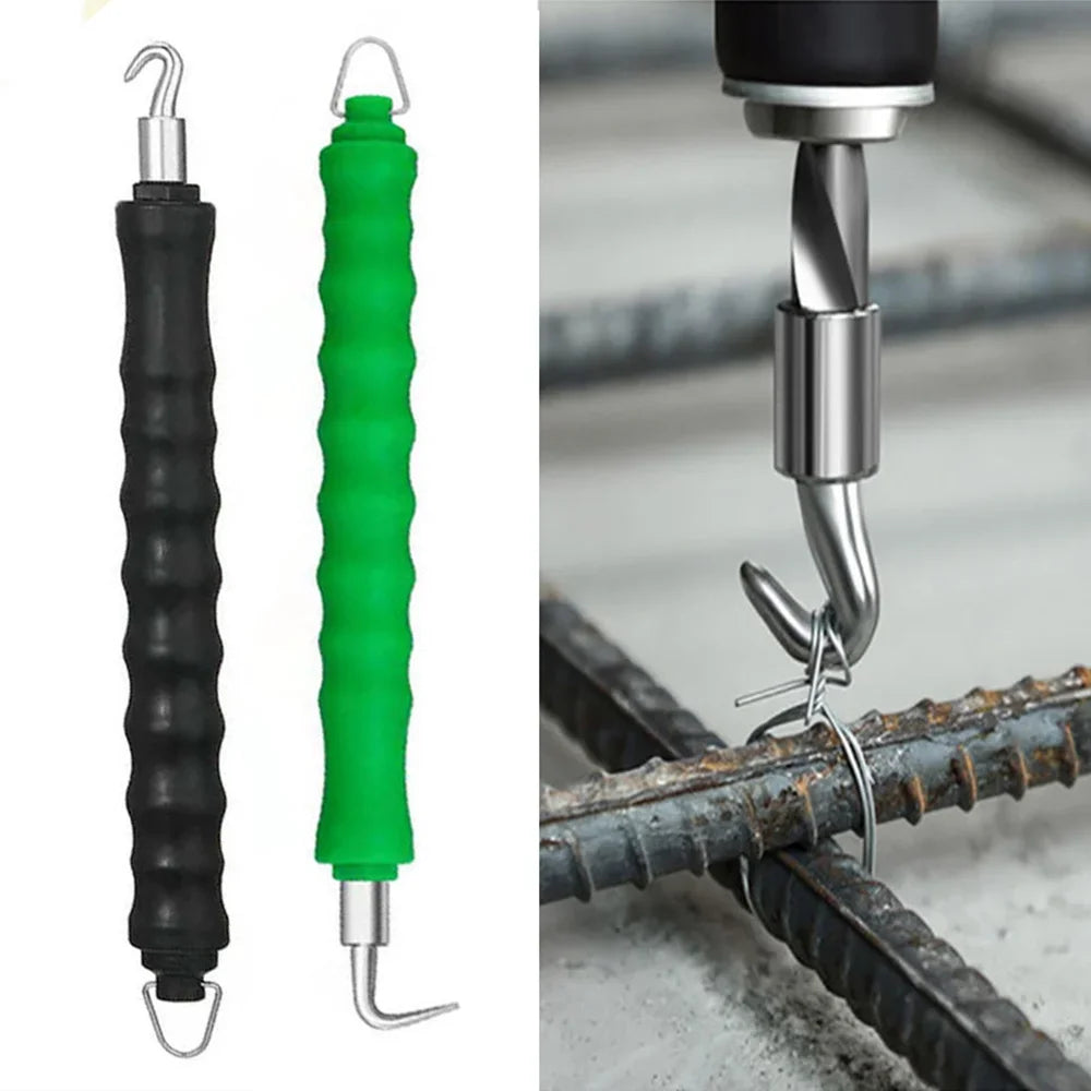 2026 New Semi-Automatic Rebar Tying Machine Wire Knoting Pliers Straight Pull Bar Binding Hook Construction Site Winding Tool