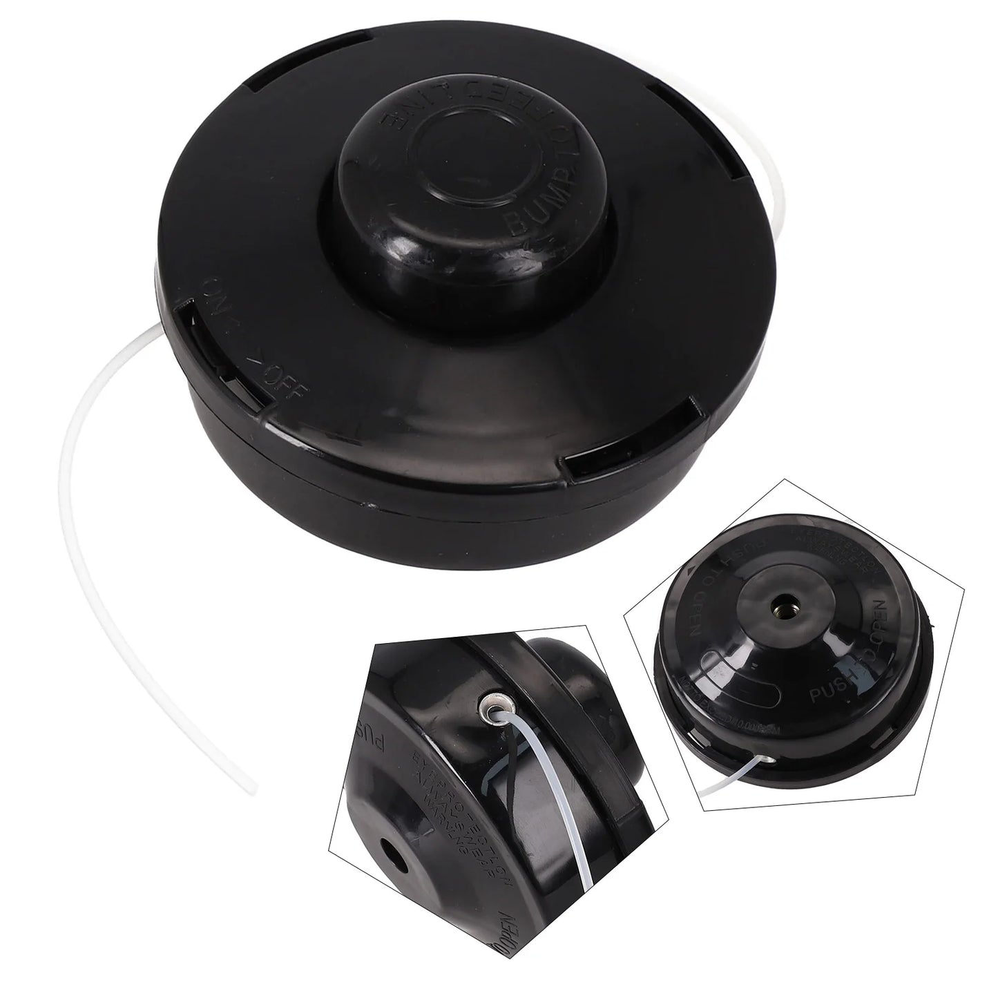 Grass Trimmer Head Lawn Mower Replacement Part Trimmer Head Bump Feed Line Spool Brush Cutter String Trimmer Parts