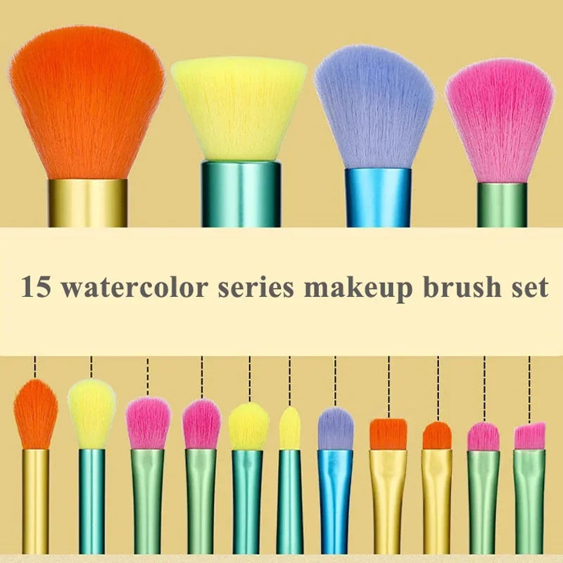 15pcs Makeup Brush Kit for Blush, Concealer & Eyeshadow Blending - photo 6