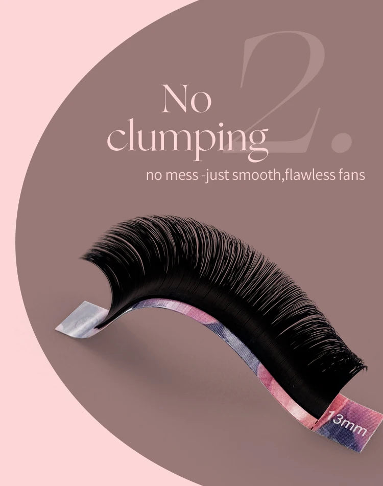 Abonnie Cashmere Easy Fan Lashes Eyelash Extensions Mega Volume Fans All Size Eyelashes Supplies for Eye Beauty