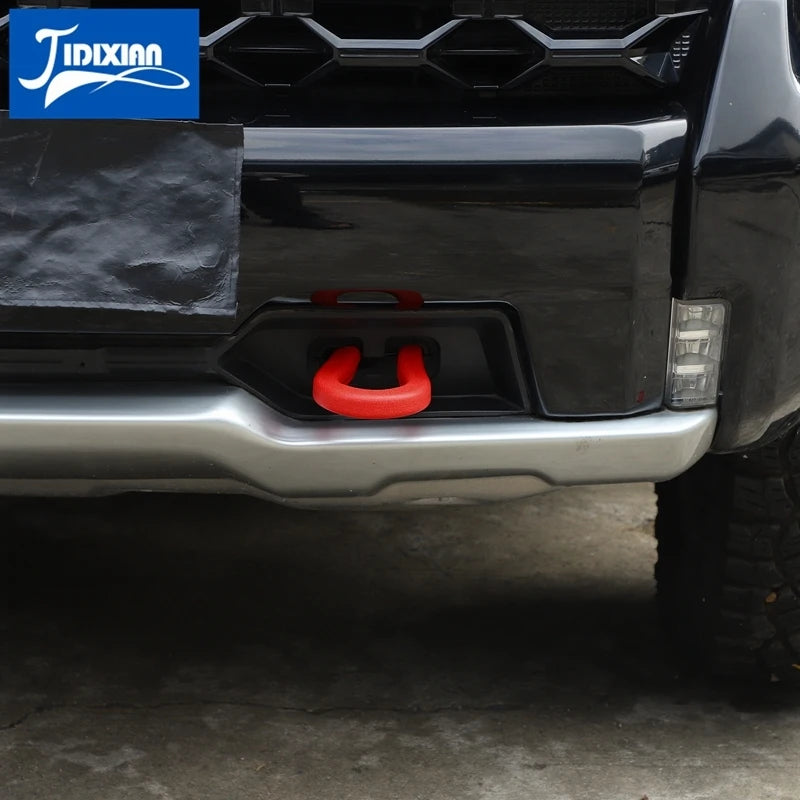 JIDIXIAN Fit for Chevrolet Silverado for GMC Sierra 2014-2026 Car Exterior Front Bumper Trailer Tow Hook Protective Cover