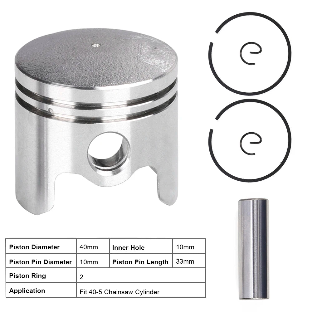 CMCP 40mm Cylinder Piston Kit for 40-5 43cc BC430 CG430 1E40F-5 Brush Cutter Trimmer Parts Garden Tools