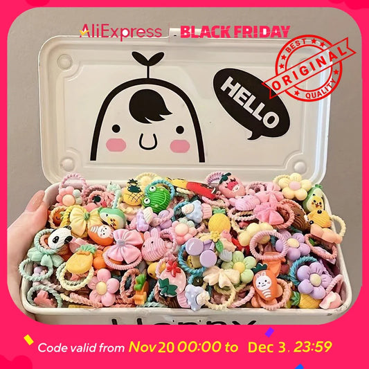 Girls' Hair Braiding Elastic Bands – Resin & Polyester, Super Elastic, Seamless & Break-Resistant